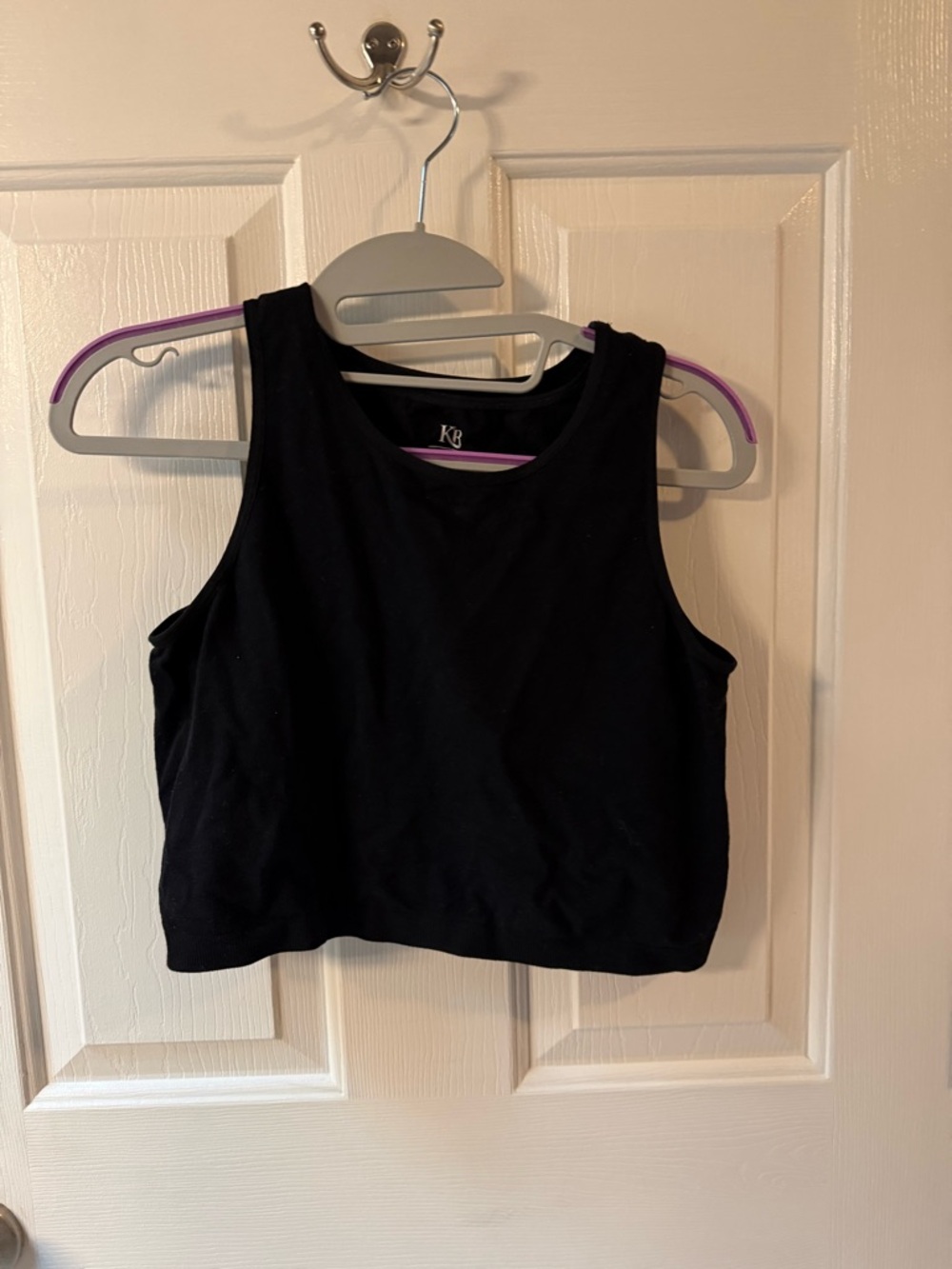 Sublime® Bamboo Hands-Free Pumping Longline Bra Top - BLACK